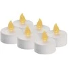 Kalėdinė dekoracija "6 arbatinės žvakutės", 6xCR2032, 6 x LED, gintarinė balta, EMOS