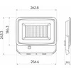 Led Line Lite Lauko šviestuvas LED 100W neutraliai balta 230Vac, 10000lm, IP65, juodas, PHOTON, LED LINE