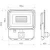 Lauko šviestuvas su judesio davikliu LED 50W neutraliai balta 230Vac, 5000lm, IP65, juodas, PHOTON, LED LINE