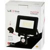 ActiveJet Lauko šviestuvas su judesio davikliu LED 30W neutraliai balta 230Vac, 3000lm, IP65, juodas, PHOTON, LED LINE