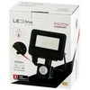 Lauko šviestuvas su judesio davikliu LED 10W neutraliai balta 230Vac, 1000lm, IP65, juodas, PHOTON, LED LINE