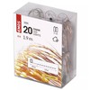 LED girlianda NANO, 3Vac (2xAA), 1.9m, 20 x LED, šiltai balta, su laikmačiu, EMOS