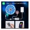 LED juostos komplektas su Wi-Fi valdikliu ir maitinimo šaltiniu, RGB, 5m, 24W, TUYA / Smart Life, NOUS