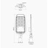 Digitus Led Line Lite Gatvės šviestuvas LED 230V 100W 10 000lm, 130° x 75° 4000K neutraliai balta, STREETLITE, IP65, IK08