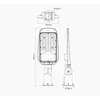 Led Line Lite Gatvės šviestuvas LED 230V 50W 5 000lm, 130° x 75° 4000K neutraliai balta, STREETLITE, IP65, IK08