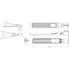 MicroConnect Led Line Lite Gatvės šviestuvas su foto rėle LED 230V 100W 10 000lm, 140° x 70° 4000K, pilkas, FLAMINGO, IP65, IK08
