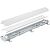 Led Line Lite Hermetinis šviestuvas VANTO 2xT8 IP65 60cm pilkas ABS/PS su reflektorium