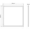 Hikvision Led Line Lite LED panelė 40W 4000K 4000lm, 60x60, paviršinė - įleidžiama 2in1 juoda