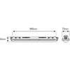 Led Line Prime Hermetinis šviestuvas TRI-PROOF, 230Vac, 40W, 6000lm, 150lm/W, 118cm, IP65, IK08, 4000K, Juodas LINKER