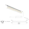 Led Line Prime LED profilio komplektas, 3m, įleidžiamas, juodas, su baltu dangteliu ir aklėmis