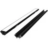 Hario Led Line Prime LED profilio komplektas, 2m, kampinis, juodas, su baltu dangteliu, laikikliais ir aklėmis