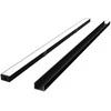 Led Line Prime LED profilio komplektas, 2m, paviršinis, juodas, su baltu dangteliu, laikikliais ir aklėmis