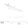 Led Line Prime LED profilio komplektas, 3m, kampinis, baltas, su baltu dangteliu, laikikliais ir aklėmis