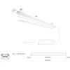 Led Line Prime LED profilio komplektas, 2m, kampinis, baltas, su baltu dangteliu, laikikliais ir aklėmis
