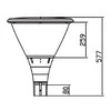 Forcell Led Line Prime Parko šviestuvas NOLINA, 230Vac, 30W, 4500lm, juodas