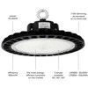 MicroConnect Led Line Prime Sandėlio šviestuvas PHANTOM, 230Vac, 70W 13 300lm, 190lm/W, 120°, 1-10V pritemdomas