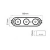LED modulis, 12Vdc, 2.5W, OSRAM SMD, 237lm, 170°, 6500K IP65, LED line