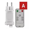 LED šviesos girliandų EMOS CONNECTING matinimo šaltinis, 30Vdc, 12W, su pulteliu, IP44, EMOS