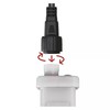 LED šviesos girliandų EMOS CONNECTING matinimo šaltinis, 30Vdc, 12W, su pulteliu, IP44, EMOS