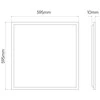 LED šviesos panelė 40W, 60x60cm, 4400lm, 110lm/W, neutraliai balta 4000K, UGR <19, LED line PRIME