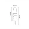 Lemputė LED G4 12V AC/DC 1.5W 120lm LED šiltai balta, LED line