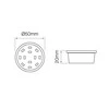 Lemputė LED MR16 230V 5W 400lm neutraliai balta 4000K, LED line