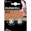 Ličio baterija CR2016 3V 75mAh Duracell 2vnt pakuotėje