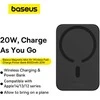 Mini Wireless PowerBank 20W Baseus - juodas