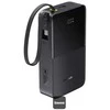 LiPo išorinis akumuliatorius (Powerbank) 20000mAh 22.5W su įmontuotu USB-C kabeliu, USB-A, USB-C Bipow2 Pro EnerFill Juodas BASEUS