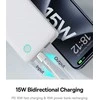 LiPo išorinis akumuliatorius (PowerBank) 10000mAh 15W USB + USB-C Airpow Lite baltas BASEUS