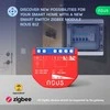 Nous Išmani relė / jungiklis su sauso kontakto jungtimis, 1 kanalo, be galios matavimo ZigBee 2MQTT, TUYA