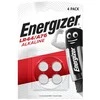 Šarminė baterija LR44 A76, AG13, V13GA, PX76A, L1154) 1.5V 175mAh Alkaline Energizer 4vnt pakuotėje