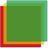 Skaidraus akrilo plokštelės lazeriniam graveriui 300x300x3mm 10vnt 3 spalvos (raudona, geltona, žalia) CREALITY