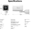 Sonoff Wi-Fi lauko kamera BULLET B1P, 2K 1440p, IP65, USB-A maitinimas, SD iki 128GB