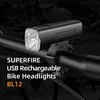 Dviračio žibintas Superfire BL12, 4800 mAh, USB
