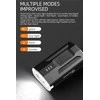 Superfire Dviračio žibintuvėlis BL22, 450lm, 3W, įkraunamas USB, 1800mAh, IP54