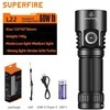 Superfire Žibintuvėlis L22, 5000lm, 60W, įkraunamas USB C 1x 26650 5000mAh, 190g