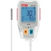 Temperatūros ir drėgmės duomenų kaupiklis, -40 ~ 85C, 0%~100% RH, 64000 taškų, IP54, Bluetooth, UNI-T