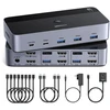 Ugreen 8K@60Hz HDMI KVM komutatorius (2 PC <-> 2 monitoriai + 4 įrenginiai)