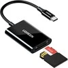 Ugreen Atminties kortelių Micro SD, SD skaitytuvas USB-C 3.1, juodas