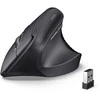 Ugreen Belaidė vertikali pelė 2.4GHz / Bluetooth 5.4 (reguliuojamas DPI), juoda