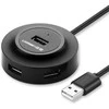 UGREEN CR106 šakotuvas 4xUSB 1m juodas
