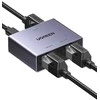 Ugreen Tinklo daliklis ekranuotas RJ45 -> 2xRJ45 (8P8C) Gigabit, pilkas