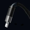 3in1 USB laidas Baseus StarSpeed Series, USB-C + Micro + Lightning 3.5A, 1.2m (juodas)