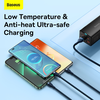 Baseus Flash 3 su 1-ben USB įkrovikliu, USB-C + Micro USB + Lightning 66 W, 1.2 m (kek)