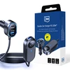 3Mk apsaugos priedai - 3mk dvigubas automobilinis įkroviklis 135W PD QC PPS USB 2A4C Juodas/Pilkas
