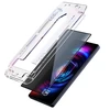 Szkło prywatyzujące 3MK HardGlass Max Privacy su aplikatorem do Samsung Galaxy S25 FE