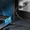 3Mk Protection 3mk Hyper Cable N-SERIES 2 in 2 USB-A / USB-C ir USB-C / Lightning 1.2m QC 3.0 9V/2A 60W - juodas