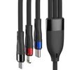 3Mk Protection 3mk Hyper Cable N-SERIES 3 in 1 USB-A / Lightning / Micro 1.2m 9V/2A 18W - juodas