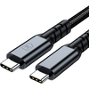 3Mk Protection 3mk Hyper Cable N-SERIES Thunderbolt 4 USB-C / USB-C 1m 48V/5A 40Gb/s 240W 8K60Hz - juodas